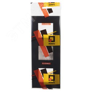 Avanti Рамка ARTLEBEDEV Черный квадрат 6 модульная 5