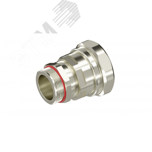 Взрывозащищенный кабельный ввод ANP под небронированный кабель в металлорукаве M20х1,5 D8-13мм, Dn20мм. Никелированная латунь. IP66/68