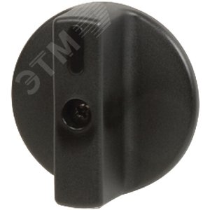 Ручка круглая черная D=34мм на корпус (AZ1801)