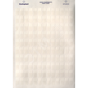 Самоламинирующаяся маркировка для проводов и кабелей 6-13мм. Полиэстер. Белая (28 шт. на пластине, упак. по 10 листов)