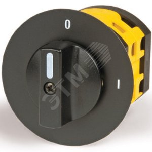 Площадка диам. 52мм и ручка R14 на дверь черный (AZ1408)