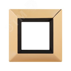 Рамка из металла, ''Avanti'', золотая, 2 модуля