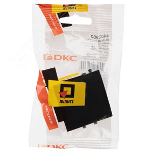 Avanti Вывод кабеля модульный , Черный квадрат, 2 модуля 5