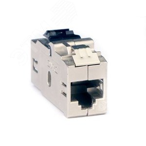Модуль Keystone RJ45 CAT6 проходной экранированный серебристый (12шт в упаковке) - DKC IT