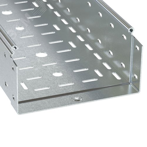 Лоток перфорированный 500х100 L=2000мм толщина 1.2мм горячеоцинкованный