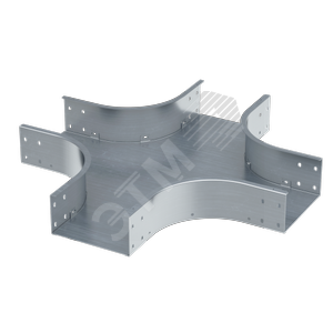 Ответвитель Х-образный 50х300, 0,8 мм, INOX304 в комплекте с крепежными элементами и соединительными пластинами, необходимыми длямонтажа (ISXL530KC)