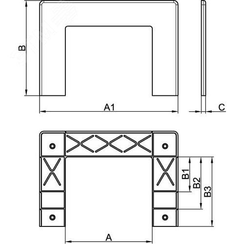 Рамка для ввода в стену/коробку RQM 100 IN-Liner 2