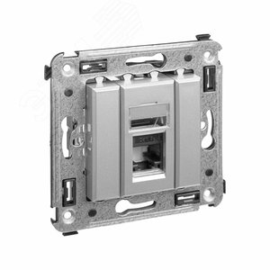 Avanti Компьютерная розетка RJ-45 в стену кат.5e  одинарная Закаленная сталь (4404463) 2