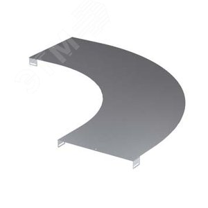 Крышка на угол горизонтальный 90 градусов основание 600 R=600мм цинк-ламельная