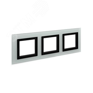 Рамка из натурального стекла, ''Avanti'', светло-серая, 6 модулей 2