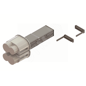 Питающий элемент + заглушка, тип 1, Cu, 2P/4P, 25A (LTC25DFED3AA000)