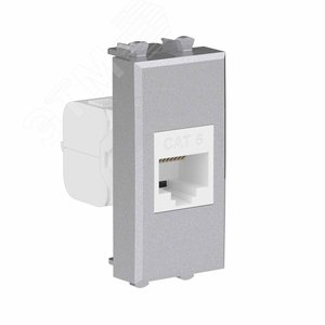 Avanti Компьютерная розетка RJ-45 без шторки      модульная кат.6 Закаленная сталь 1 модуль - DKC (ДКС)