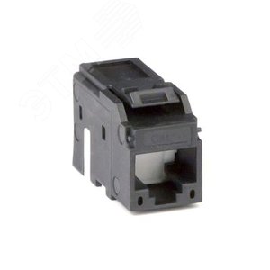 Модуль Keystone RJ45 CAT5E не экранированный черный (12шт в упаковке)