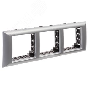 Avanti Рамка-суппорт для In-liner Front  серебристый металлик 6модулей - фото 2