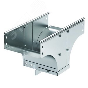 Ответвитель TDSR Т-образный вертикальный переходник 300/100 в комплекте с крепежными элементами и соединительными пластинами