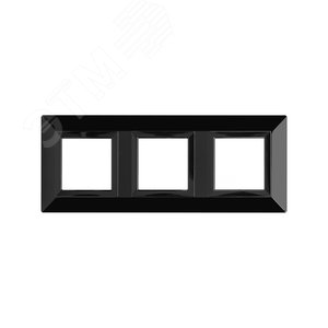 Рамка из металла, ''Avanti'', черная, 6 модулей