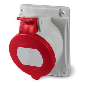 Розетка скрытой установки с наклоном  IP44 32А 3P+E 400В. Пружинный зажим. - DKC (ДКС)