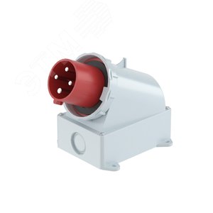 Вилка настенная IP67 63А 3P+E 400В