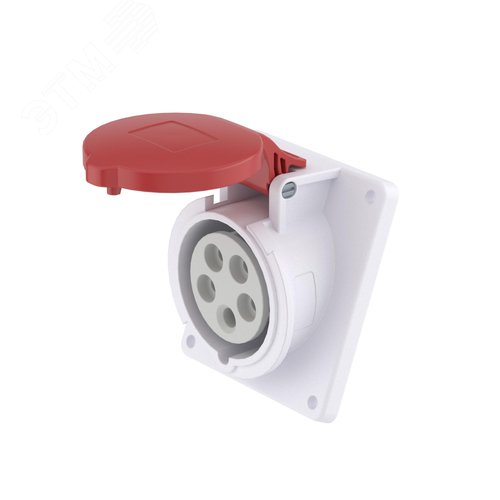 Розетка скрытой установки с наклоном  IP44 32А 3P+E+N 400В - DKC (ДКС)
