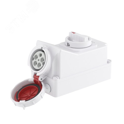 Розетка наружной установки IP67 63А 3P+E+N 400В с механической блокировкой и боковым расположением разъема - DKC (ДКС)