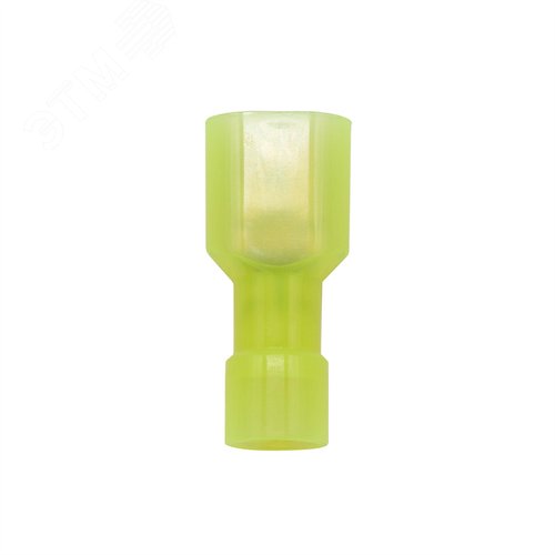 Наконечник плоский РппИп 6-7-0.8 желтый QUADRO (50шт) полностью изолированный (вилка) 2
