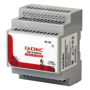 Источник питания MODULAR POWER, однофазный, 7 2Вт,5А, 12В - DKC (ДКС)
