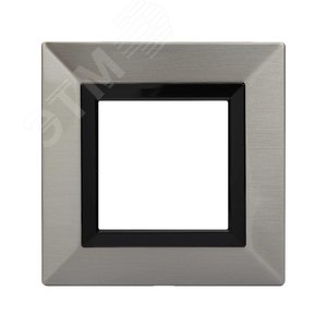 Рамка из металла, ''Avanti'',  никелированная, 2 модуля