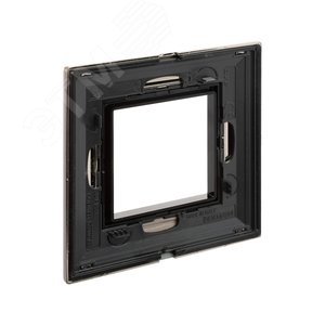 Рамка из металла, ''Avanti'',  никелированная, 2 модуля 4