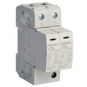 Ограничитель перенапряжения класс I+II 2П L-N-PE 12.5кА (10/350)