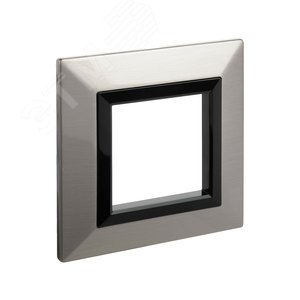 Рамка из металла, ''Avanti'',  никелированная, 2 модуля 2