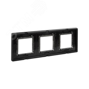 Рамка из алюминия, ''Avanti'', черная, 6 модулей 4