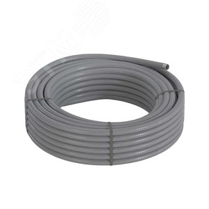 Металлорукав DN 40мм в гладкой ПВХ изоляции, Dвн 40,0 мм, Dнар 48,0, 25м, цвет серый 3