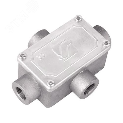Коробка ответвительная алюминиевая 4 ввода М20х1.5 IP55 118х83х42мм - DKC (ДКС)