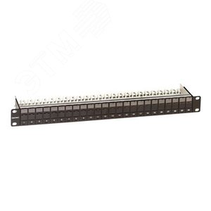 Патч-панель наборная экранированная 19дюймов 1U Keystone 24 порта+F - DKC IT