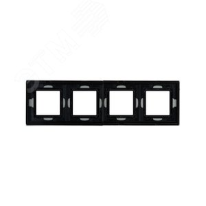 Рамка из натурального стекла, ''Avanti'', светло-серая, 8 модулей 3