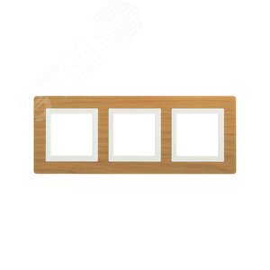 Рамка из натурального дерева, ''Avanti'', беленый дуб, 6 модулей