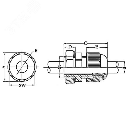 Трансформатор тока CT40 200A, класс 0.2S, 1ВА - фото 2