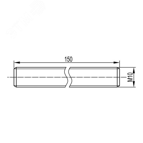 Шпилька М10х150 - фото 2