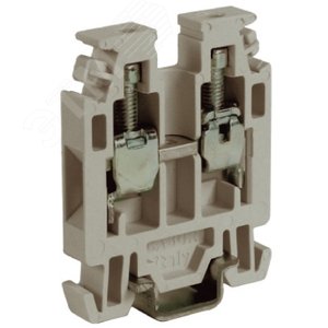 Зажим проходной RN.2/4GR 2.5 кв.мм серый (ZRN500GR)