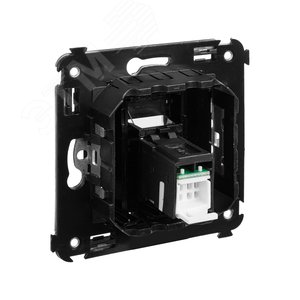 Avanti Компьютерная розетка RJ-45 в стену, кат.6А одина  ная, , Черный квадрат - фото 4