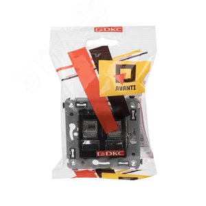 Avanti Розетка RJ-45 в стену, кат.6 двойная экранированная, ''Черный квадрат'' - фото 5