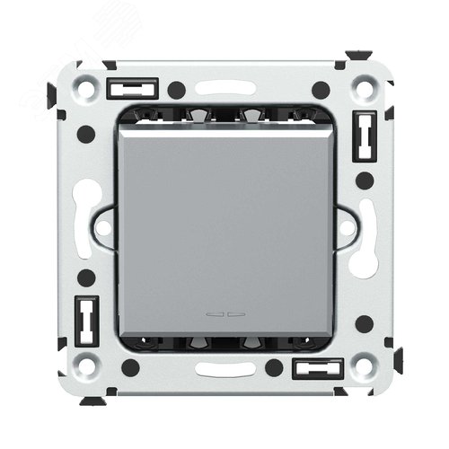 Avanti Выключатель одноклавишный, в стену Закаленная сталь