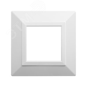 Рамка из металла, ''Avanti'', белая, 2 модуля