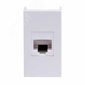 VIVA Розетка компьютерная RJ45 1 модуль категория 5е белая - DKC (ДКС)