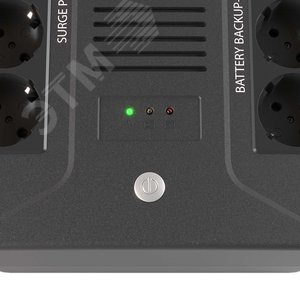 Источник бесперебойного питания line-interactive, Инфо ПДУ (Info PDU), 600 ВА/360 Вт, 1/1,8xSchuko, 1x7Aч - фото 2