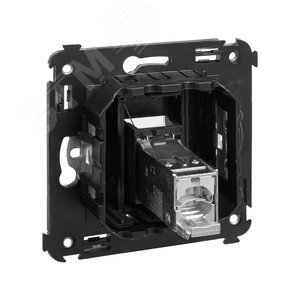 Avanti Компьютерная розетка RJ-45 в стену, кат.6 экранированная одинарная,, Черный матовый - фото 4