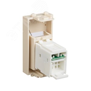 Avanti Компьютерная розетка ''Ванильная дымка'' RJ-45 модульная, кат. 5е, 1 модульная - фото 4