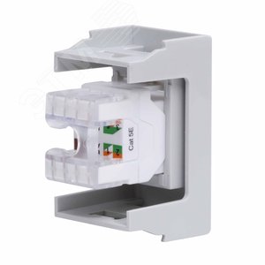 VIVA Розетка компьютерная RJ45 категория 5E       1 модуль серая - фото 3
