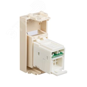 Компьютерная розетка ''Ванильная дымка'' ''Avanti'' RJ-45 модульная, кат. 6, 1 мод - фото 4