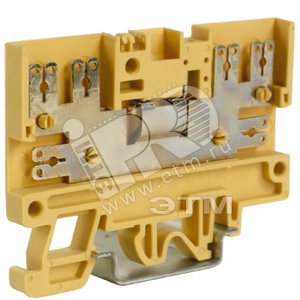 Зажим проходной FDP.2 2.5 кв.мм бежевый с втычными контактами QUADRO - DKC (ДКС)